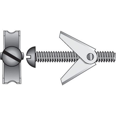 Aceds 5333687 0.13 x 4 in. Toggle Bolt, 12PK 7395577